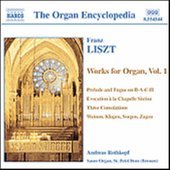 Album artwork for Organ Encyclopedia Liszt: Organ Works 1 / Rothkopf