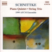 Album artwork for SCHNITTKE: PIANO QUINTET / STRING TRIO