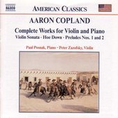 Album artwork for AARON COMPLAND: COMPLETE WORKS FOR VIOLIN AND PIAN