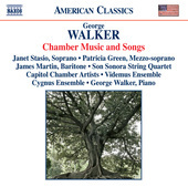 Album artwork for George Walker: Chamber Music and Songs
