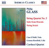 Album artwork for Glass: String Quartet No. 5, Suite from Dracula, e