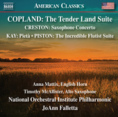 Album artwork for Copland: The Tender Land Suite - Creston: Saxophon