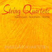 Album artwork for String Quartets by Betehoven, Nordheim, Bartok