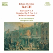 Album artwork for J.C. Bach: SINFONIAS VOL. 3