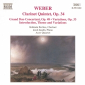 Album artwork for WEBER: CLARINET QUINTET, OP. 34