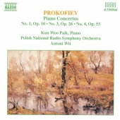 Album artwork for Prokofiev: Piano Concertos 1, 3 & 4 / Paik, Wit
