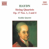 Album artwork for Haydn: String Quartets Op 17, 1, 2, 4 / Kodály Qu