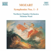Album artwork for Mozart: Symphonies nos 1-5 / Ward