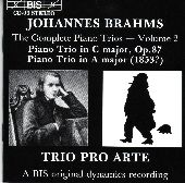 Album artwork for Brahms - Piano Trios, Vol.2