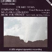 Album artwork for Tubin: Symphony 1, Balalaika Concerto (Jarvi)