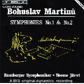 Album artwork for Martinu: Symphonies 1 & 2 (Jarvi)