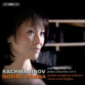Album artwork for Rachmaninov: Piano Concertos 1 & 4 / Ogawa