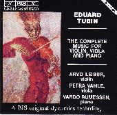 Album artwork for Tubin: Complete Music for Violin, Viola, and Piano