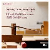 Album artwork for Mozart: Piano Concertos 18 & 22 / Brautigam