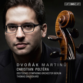 Album artwork for Dvorák - Martinu: Cello Concertos / Poltera