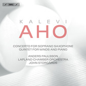 Album artwork for Aho: Concerto for Soprano Saxophone & Chamber Orch