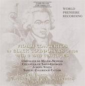 Album artwork for VIOLIN CONCERTOS BY BLACK COMPOSERS OF THE 18TH AN