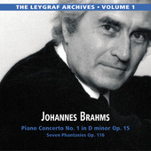 Album artwork for The Leygraf Archives, Vol. 1: Brahms — Piano Con