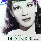 Album artwork for Dinah Shore:  Blues In The Night (A Tribute, 1940-