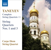 Album artwork for TANEYEV: STRING QUARTETS NOS 1 AND 3