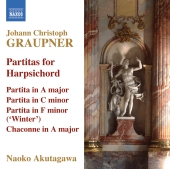 Album artwork for Graupner: Partitas for Harpsichord (Akutagawa)