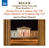 Album artwork for Reger: String Trios and Piano Quartets Vol. 1