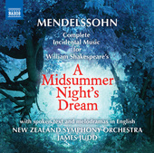 Album artwork for Mendelssohn: A Midsummer Night's Dream