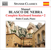 Album artwork for Blasco de Nebra : Complete Keyboard Sonatas vol.2