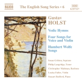 Album artwork for English Song Series 6 - Holst: Vedic Hymns, Songs