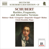 Album artwork for Schubert: Rarities, Fragments and Alternative Vers