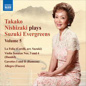 Album artwork for Takako Nishizaki: Suzuki Evergreens vol.5