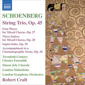 Album artwork for Schoenberg:  String Trio, op.45