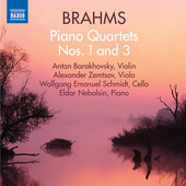 Album artwork for Brahms: Piano Quartets Nos. 1 & 3
