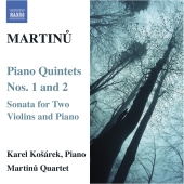 Album artwork for Martinu: Piano Quintets Nos. 1 & 2
