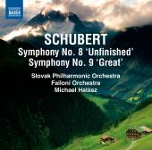 Album artwork for Schubert: Symphonies 8, 9 / Halasz