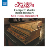 Album artwork for Cavazzoni: Complete Works - Italian Ricercars