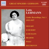 Album artwork for LOTTE LEHMANN: LIEDER RECORDINGS, VOL. 1 (1935-193