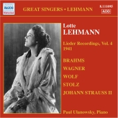 Album artwork for LOTTE LEHMANN: LIEDER RECORDINGS, VOL.4