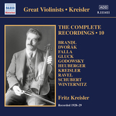 Album artwork for Kreisler: The Complete Recordings, Vol. 10 (1928-1
