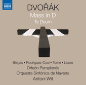 Album artwork for Dvorak: Mass in D Major, Op. 86, B. 153 & Te Deum