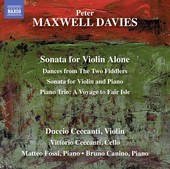 Album artwork for Maxwell Davies: Works for Violin