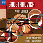 Album artwork for Shostakovich: Violin Sonata in G Major & 24 Prelud