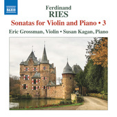 Album artwork for Ries: Sonatas for Violin & Piano, Vol. 3