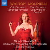 Album artwork for Walton: Cello Concerto (arr. for viola) - Molinell