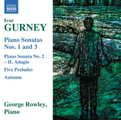 Album artwork for Gurney: Piano Sonatas Nos. 1 & 3