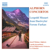 Album artwork for L. Mozart, Daetwyler, Farkas: Alphorn Concertos / 