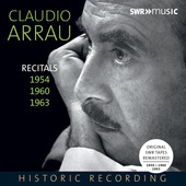 Album artwork for Piano Recitals 1954, 1960 & 1963 / Claudio Arrau