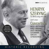 Album artwork for Henryk Szeryng - Violin Concerto Recordings on SWR