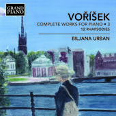 Album artwork for Voríšek: Complete Works for Piano, Vol. 3