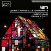 Album artwork for Rieti: Complete Piano Solo & Duo Works, Vol. 1